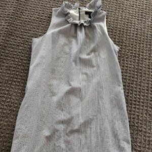Seersucker sleeveless dress, size 6
